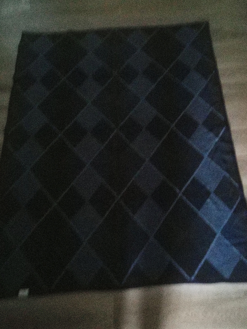 Biederlack Argyle Blues Blanket